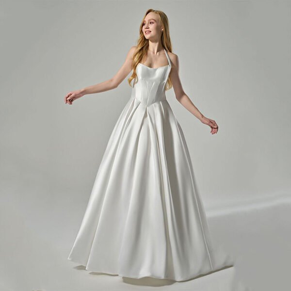 AW Savanna Satin A-Line Wedding Dress