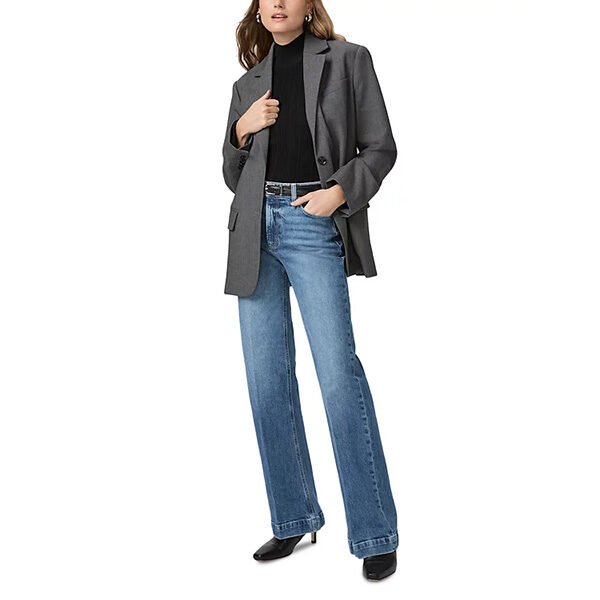PAIGE Leenah High Rise Straight Jeans-Wings