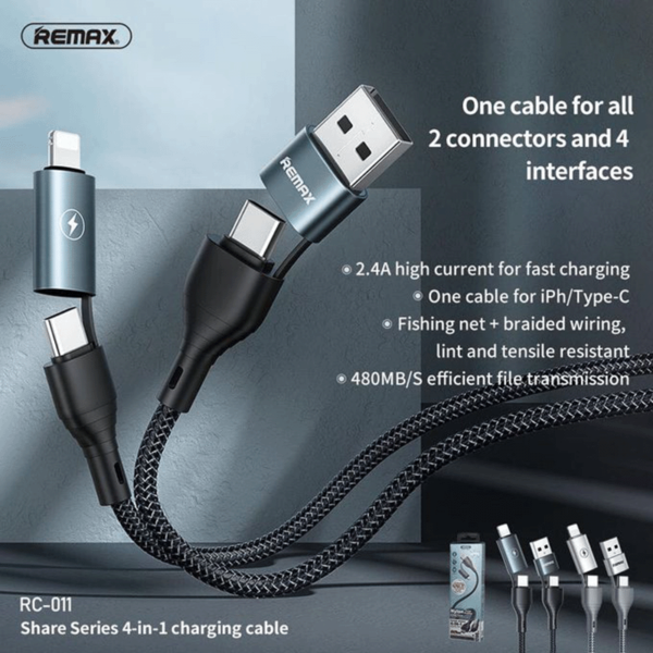 REMAX RC 011 share series 4 in 1 cable 1