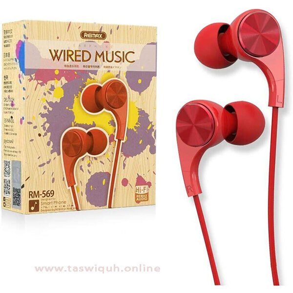 Remax Rm-569 Wired Music Earphone