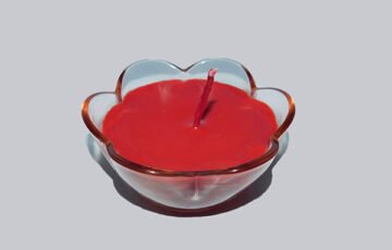 Scented candle in glass Rose by taswiquh (1)