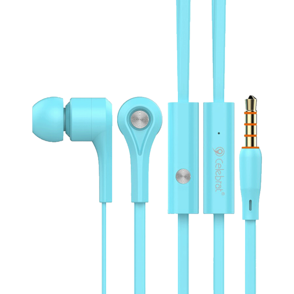 Yison D3 Celebrate Earphones With Mic-Blue