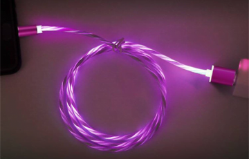 gfuz charging cable with led light