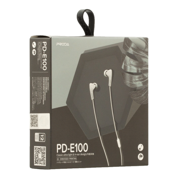 proda PD E100 Wired Earphones 1