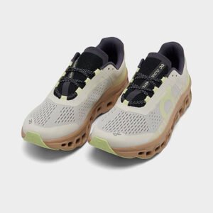 Mens On Cloudmonster Running Cream Dune 1