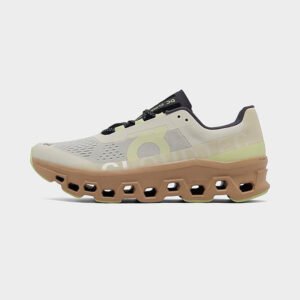 Mens On Cloudmonster Running Cream Dune 6