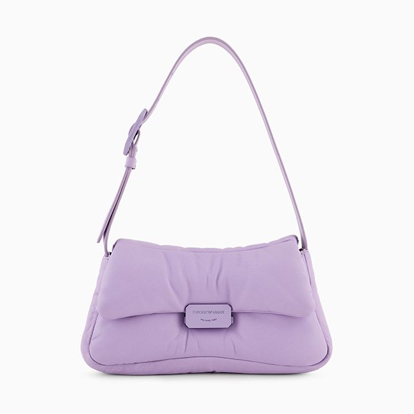 Baguette shoulder bag in puffy nappa leather 1