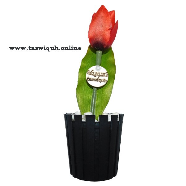 Artificial Potted Tulips Flowers For Home 4