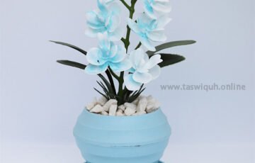 Eva Orchid Potted Flower Synthetic (1)