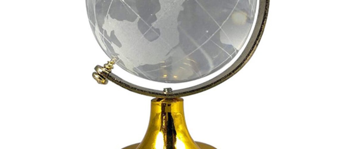 Mini Globe Crystal Ball Creative Gift Gold
