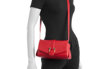 Ferragamo Gancini Leather Shoulder Bag Red (3)