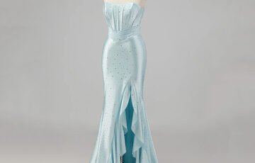 Zapaka Mermaid Beaded Prom Dress-Blue (3)
