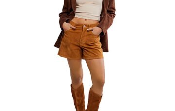 Free People Tippi Faux Suede Shorts (1)