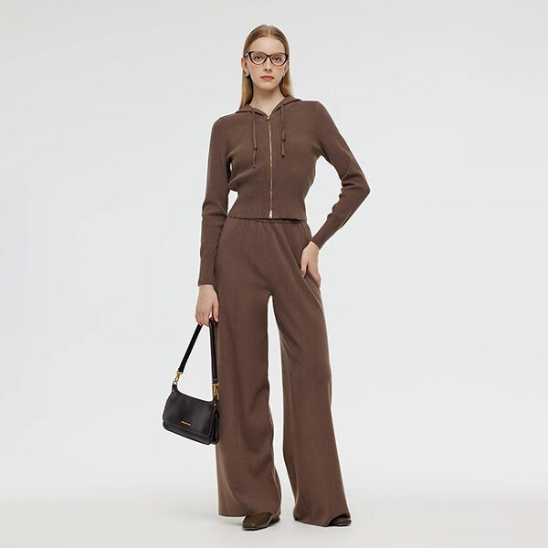 Tencel Wool Hoodie And Pants Two-Piece Set (1) Tencel Wool Hoodie And Pants Two-Piece Set