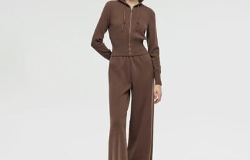 Tencel Wool Hoodie And Pants Two-Piece Set (3)