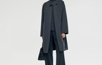 Wool Round Neck Womens Coat (5)