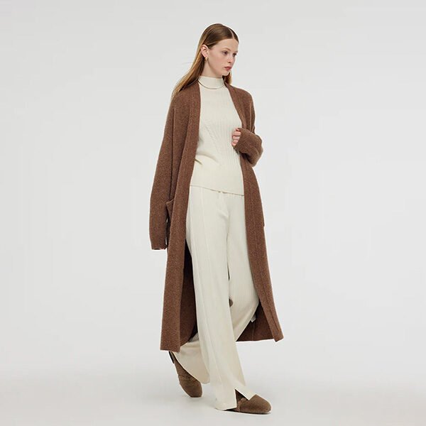Wool Yak Blend Unisex Long Cardigan (9) Wool Yak Blend Unisex Long Cardigan