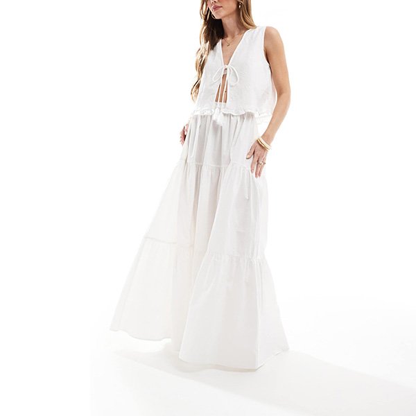 ASOS Boho Tiered Maxi Skirt 2 ASOS Boho Tiered Maxi Skirt - Image 2