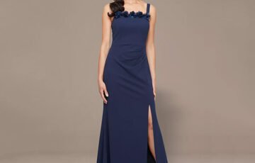 Alex Evenings Bolero Jacket Dress-Navy (3)