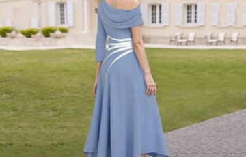 Elegant A-Line Satin Mother of the Bride Dress (1)