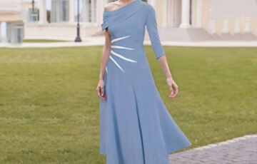 Elegant A-Line Satin Mother of the Bride Dress (2)