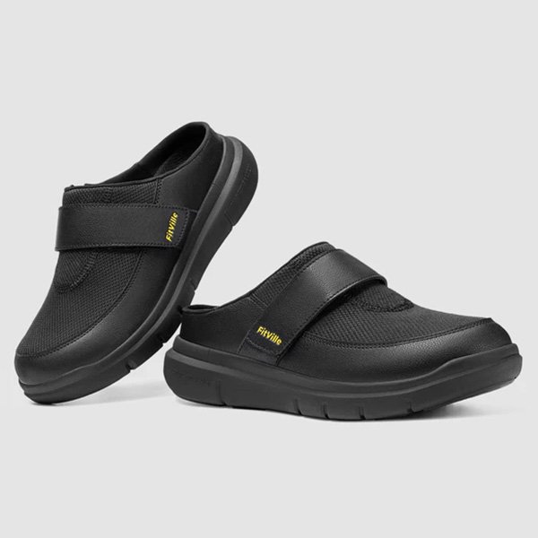 FitVille Men's EasyTop Diabetic Slipper V1