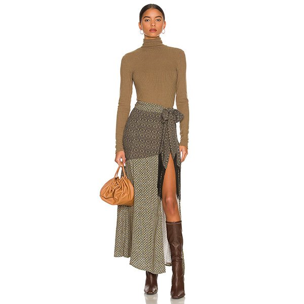 House of Harlow Giorgia Fringe Skirt