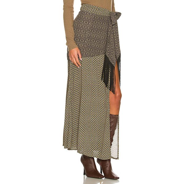 House of Harlow Giorgia Fringe Skirt