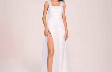 Laramie Sparkly A-line Wedding Dress (5)