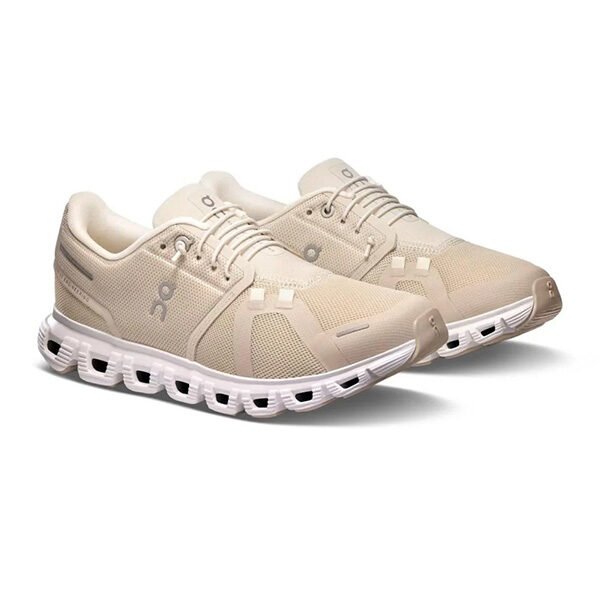 On Running Cloud 6 Pearl White Women's Shoes (3) On Running Cloud 6 Pearl White Women's Shoes