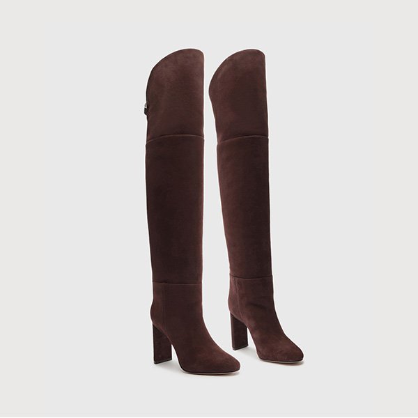 Over The Knee Block High heeled Boots 1