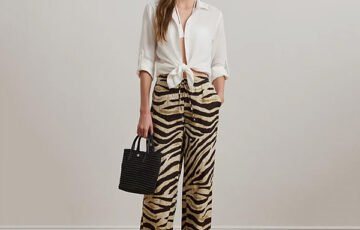 RL Zebra Print Linen Pants-Cream (1)