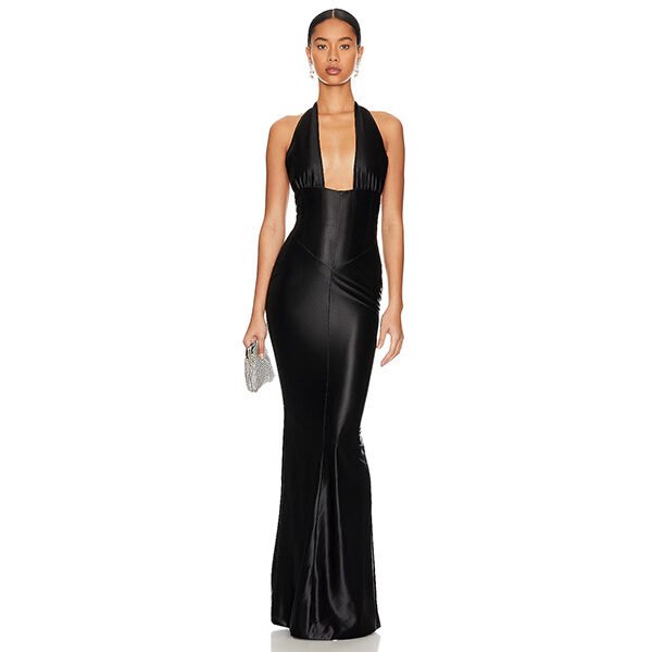 Retrofete Charity Satin Dress (1) Retrofete Charity Satin Dress