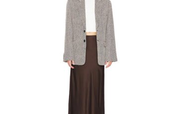 Sanctuary Elastic Waist Maxi Skirt-Coffee (1)