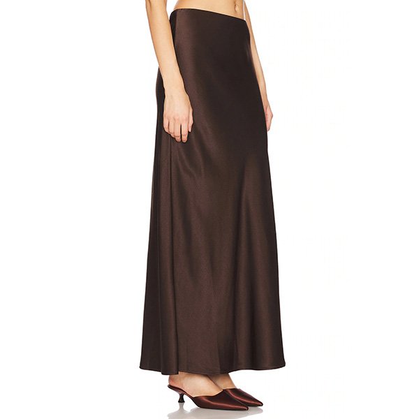 Sanctuary Elastic Waist Maxi Skirt-Coffee 2 Sanctuary Elastic Waist Maxi Skirt-Coffee - Image 2