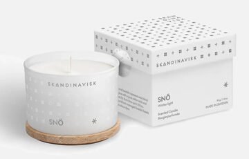 Scented Candle Clear Glass Sno 90g (1)