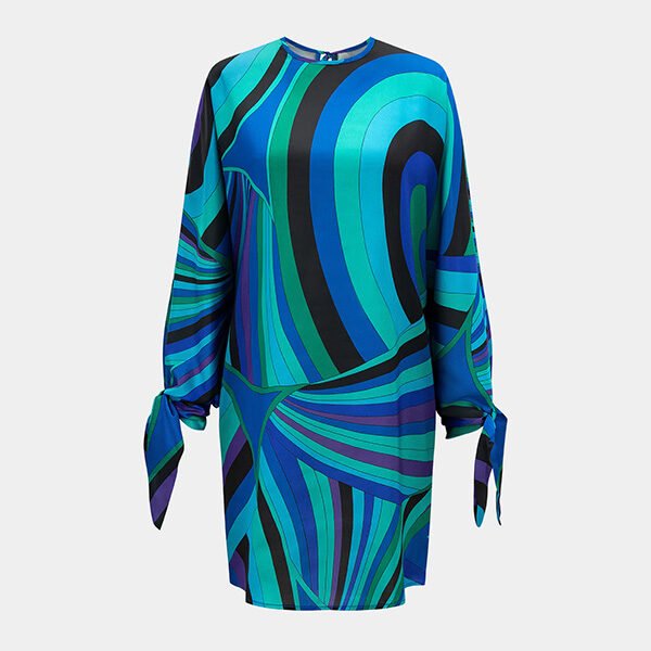 Abstract Color Block Mini Dress (4) Abstract Color Block Mini Dress
