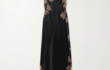 CARINE GILSON Lace-Trimmed Silk Nightdress (1)