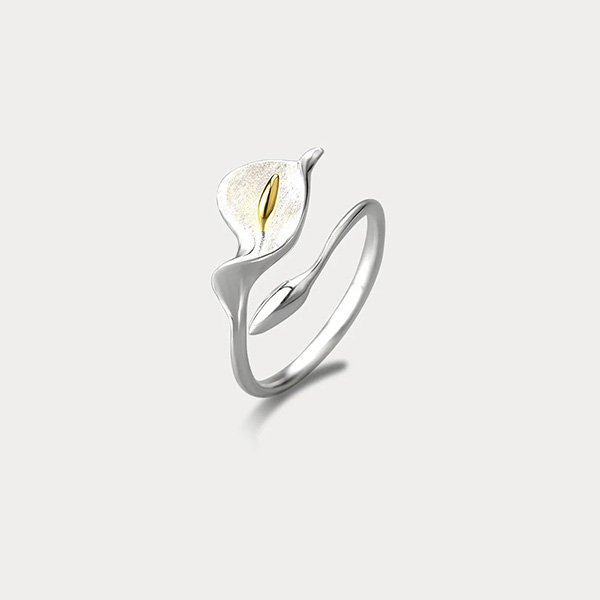 Calla Lily Sterling Silver Ring