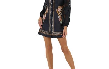 Camilla Lace Mixed Media Mini Dress (2)