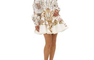 Camilla Off-The-Shoulder Printed Dress (2)