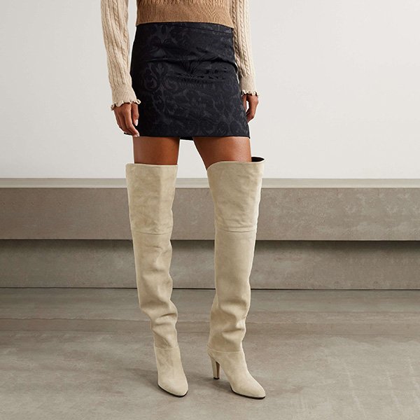 Chloé Eve Suede Over-The-Knee Boots (1)