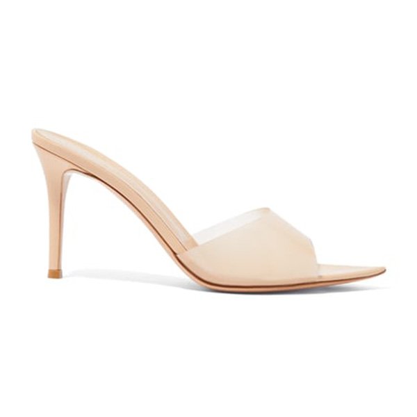 Gianvito Rossi Elle 85 Mules BEIGE (1)
