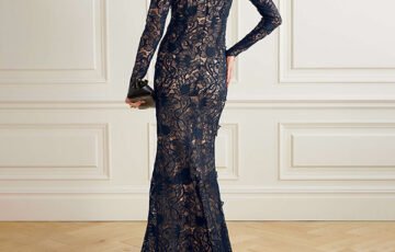 Oscar de la Renta Off-the-Shoulder Lace Gown (2)