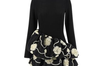 Rotate 3D Flower Bubble Dress (3)