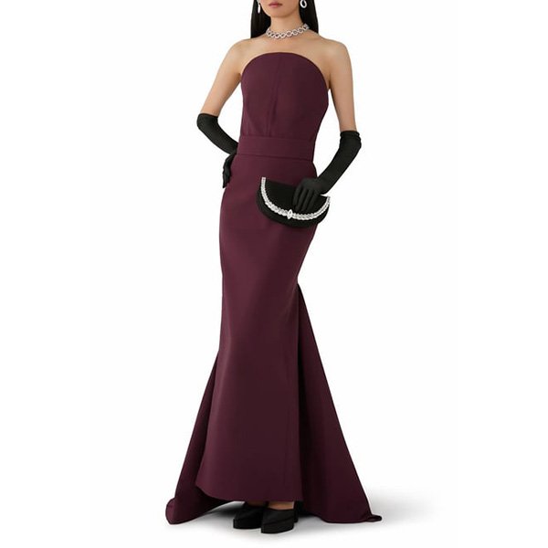 Solace London Citra Maxi Dress in BURGUNDY (1)