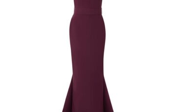 Solace London Citra Maxi Dress in BURGUNDY (3)