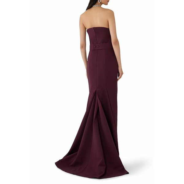 Solace London Citra Maxi Dress in BURGUNDY 3 Solace London Citra Maxi Dress in BURGUNDY - Image 3
