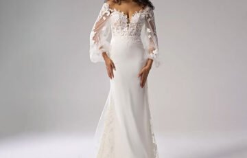 AW Magnolia Tulle Mermaid Wedding Dress (1)