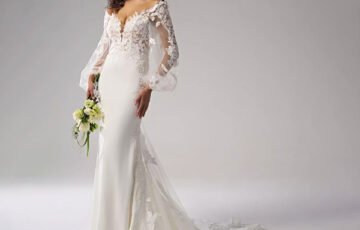 AW Magnolia Tulle Mermaid Wedding Dress (7)